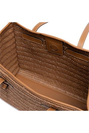 Shopping Marcella in paglia effetto stuoia marrone GIANNI CHIARINI | BS6849COMMRVMRK1117